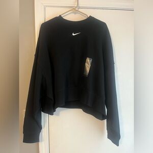 Nike oversize fleece crewneck NWT